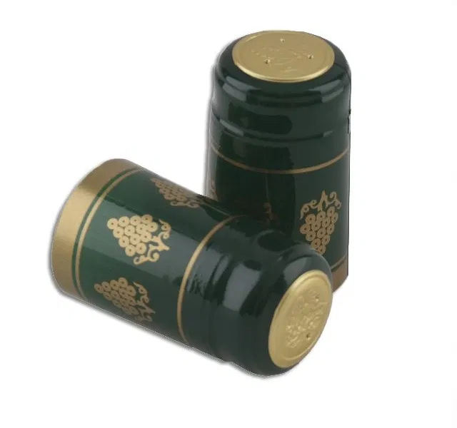 PVC Seals - Green with gold grapes