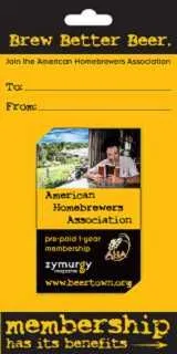 American Homebrewers Association 1 Year Membership - AHA Gift Card