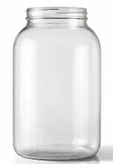 1 gallon glass jar without cover