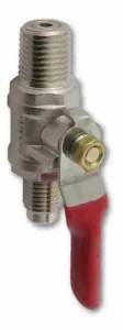 Air Shutoff with 1/4 in. flare MFL fitting and check valve
