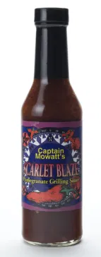Captain Mowatt's Scarlet Blaze Pomegranite Grilling Sauce